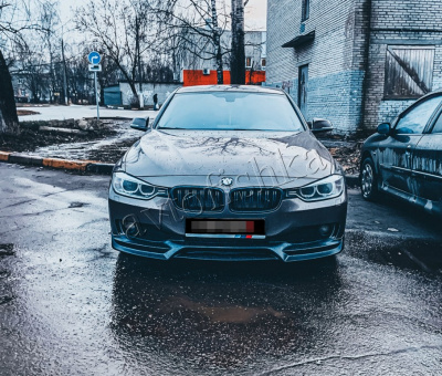 BMW 3 серия (11-16) F30 Сплиттер переднего бампера Sport,Luxury